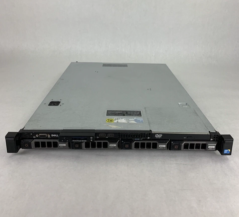 Dell PowerVault NX300 Server 1x Xeon E5506 2.13 GHz 3 GB RAM No HDD No OS - Image 2 of 4
