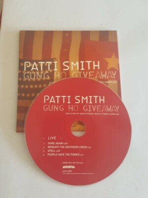 Patti Smith promo CD. Rare. ''Gung Ho Giveaway.'' Never played