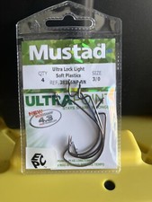 Mustad  Ultra Lock Size 3/0 Light Soft Plasti...