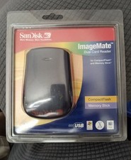 Sandisk Image Mate Dual Card Reader Compact Flash/ Memory smart media SDDR-77-07