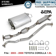 New FULL EXHAUST SYSTEM FITS: 2003 - 2008 TOYOTA COROLLA Matrix 1.8L