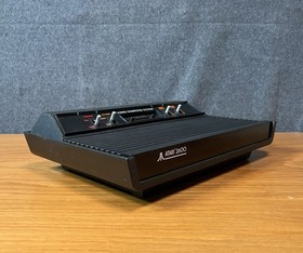 Atari 2600 Lot - Console 2 Joysticks 2 Dials Cables And 39 Game Cartridges