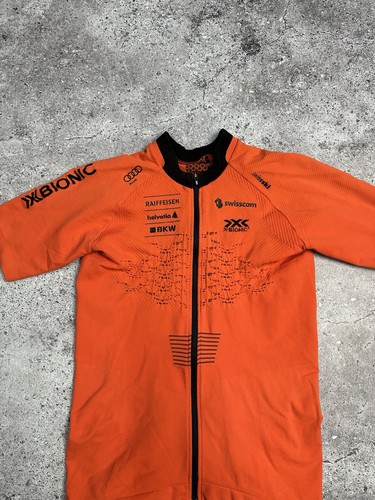 X-Bionic Men’s The Trick Bike Cycling Jersey Full Zip Orange Size L - Afbeelding 4 van 10
