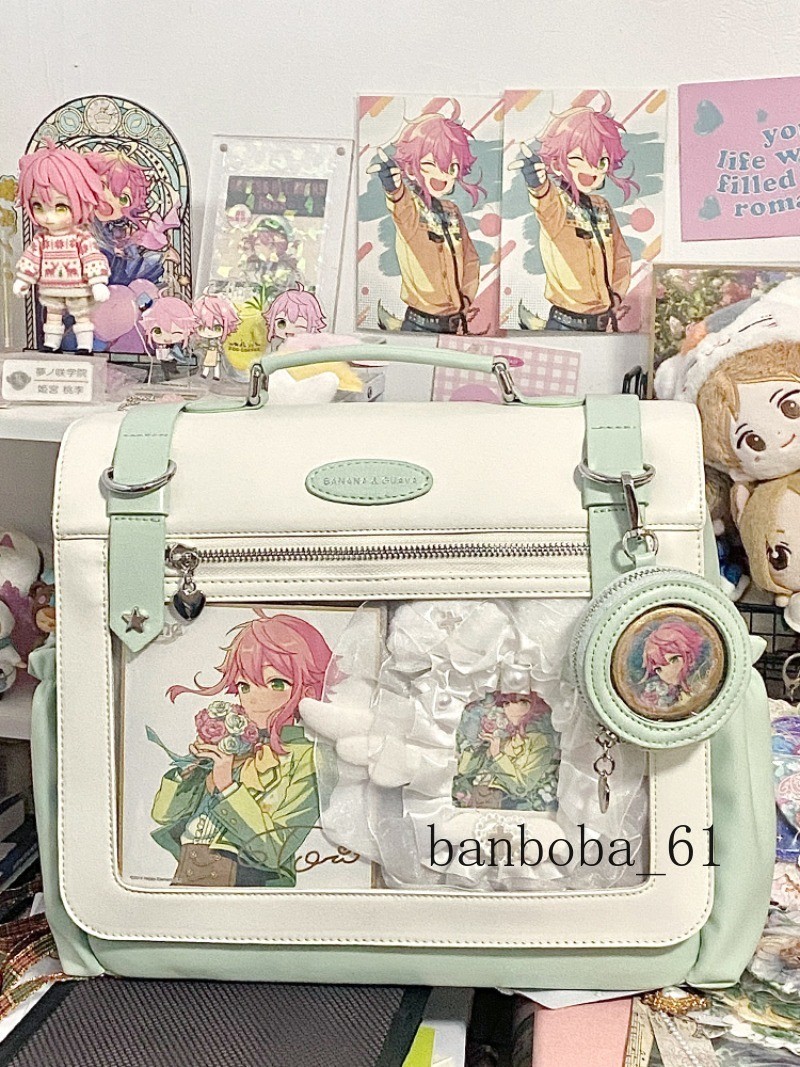 Cute Ita Bags Large Capacity Clear Window Backpack Students Fashion Handbag Gift