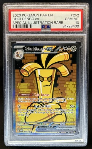 2023 Pokemon SV Paradox Rift Gholdengo ex #252/182 PSA 10 GEM MINT