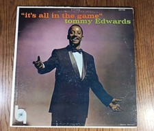 Tommy Edwards 1st LP It's All In The Game Nice 1958 R&B Jazz Mono Orig! 