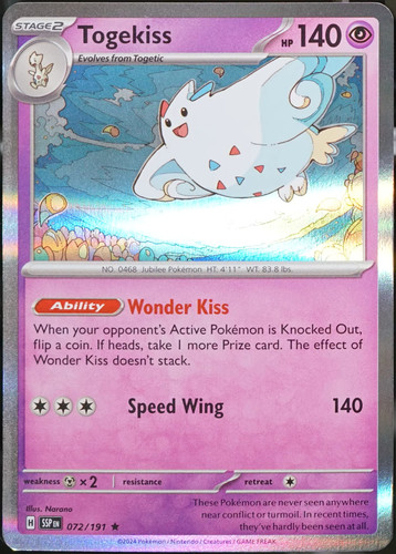 Surging Sparks #72 Togekiss Pokemon NM