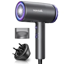 Hair Dryer with Diffuser 1875W Ionic Blow Dryer for Fast Drying with Concentr...