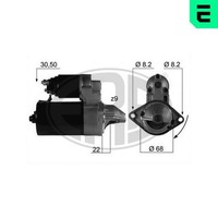 ERA Anlasser Starter 220058A FüR Zafira Astra J96 T98 CC Vectra Opel 12V Caravan
