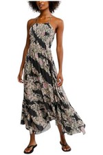 Free People Women's Heat Wave Printed Maxi Dress Granite Combo