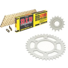 125 Cruise II Chain and Sprocket Kit DID 428HD Gold Hyosung 125 Cruise II 1998