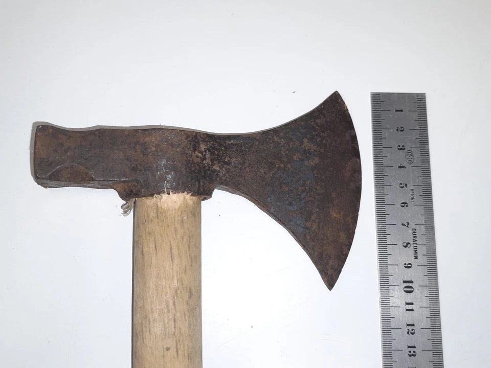 Ancienne Hachette - Outil Forestier / Charpentier - Art Populaire - Hache Bois - Photo 4/4
