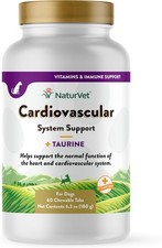 NaturVet Cardiovascular System Support With Taurine for Dogs 60-Chewable Tablets