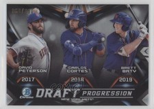 2019 Bowman Draft Chrome Progression Refractor David Peterson Carlos Cortes 1j7t