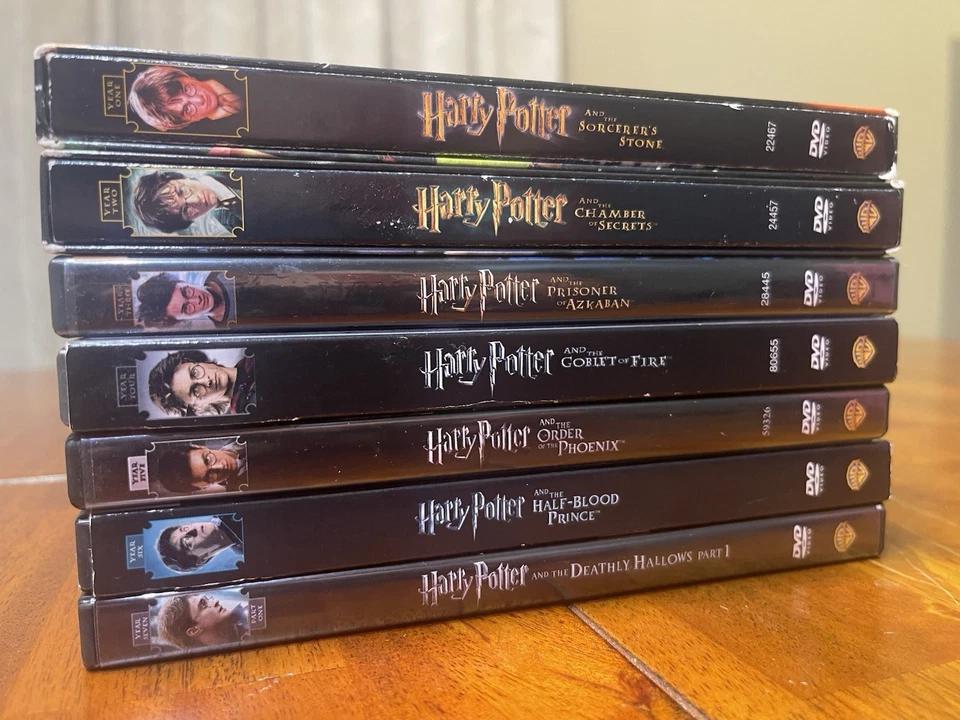 Harry Potter DVD 7 Film Collection Complete Series 1-7 Good Condition w/ Extras! - Image 2 of 4