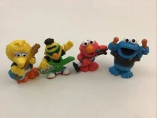 Sesame Street Elmo Bert Cookie Big Bird 4 Figures Rock Band Playskool 2010