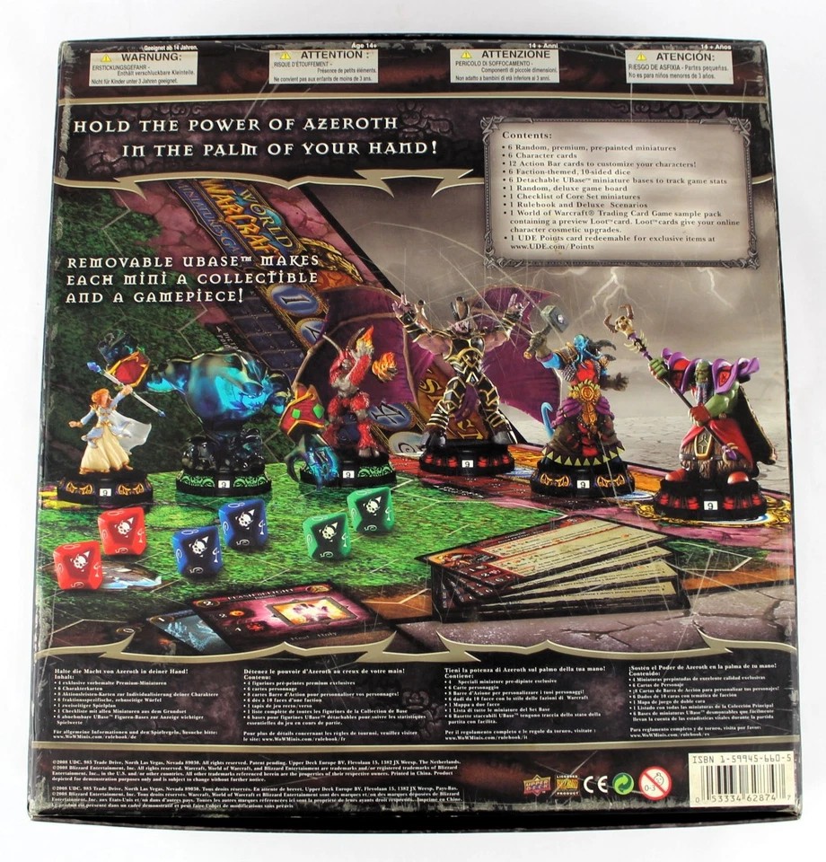 EDICIÓN DE LUJO WORLD OF WARCRAFT MINIATURAS JUEGO NÚCLEO SET BLIZZARD ENTERTAINMENT Foto 3 de 4