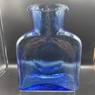 Vintage Blenko Double Spout 384 Water Bottle - Cobalt Glass Pitcher