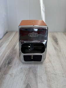 Retro A&W Root Beer Napkin Dispenser Orange and Chrome