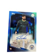 2025-26 Topps UEFA #BA-JG Joško Gvardiol Base Autographs Blue Foil /150