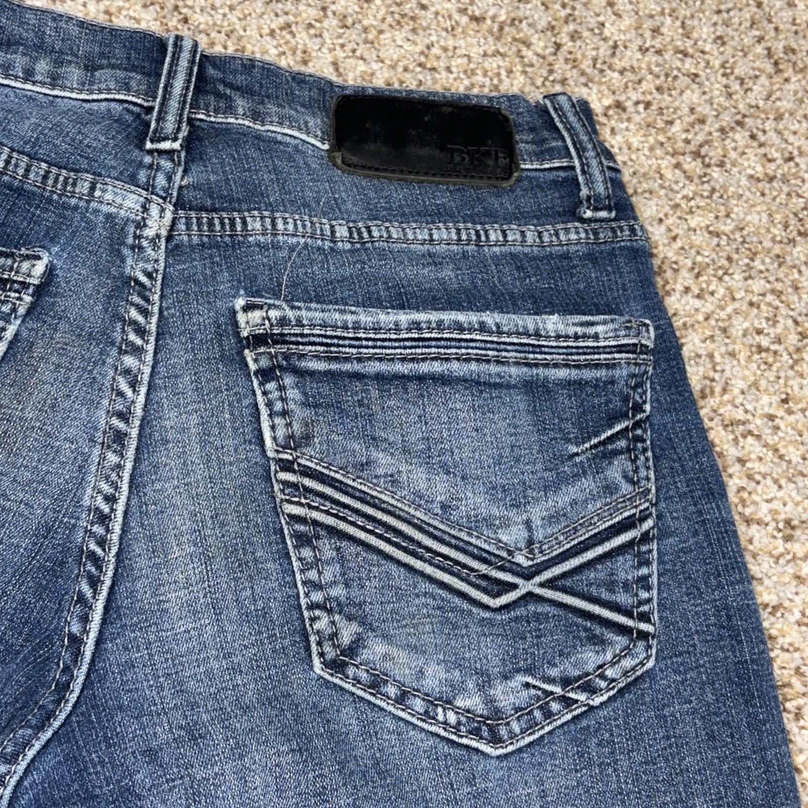 BKE Jake Jeans 30x32 Straight Leg Denim Stretch Cowboy Western Fits 28 X 30 - View 15