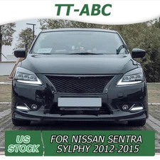 TT-ABC LED Sequential Headlight For 2012 2013 2014 2015 Nissan Sentra Headlamps
