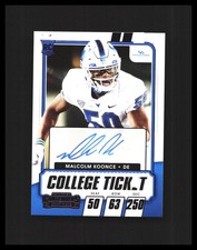 2021 Malcolm Koonce Rookie Auto Contenders Draft Picks Purple #292 Raiders