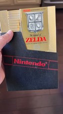 THE LEGEND OF ZELDA 5 Screw Gold Variant Nintendo NES Game+Sleeve, Tested+Works