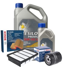 KIT DE SERVICIO DE FILTROS DE AIRE DE ACEITE BOSCH Y ACEITE DE 6 L PARA MAZDA 6 2.2 SKYACTIV-D DIÉSEL