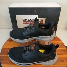 Skechers Streetwear Shoes Mens 8 Black Slade Breyer Relaxed Fit Memory Foam