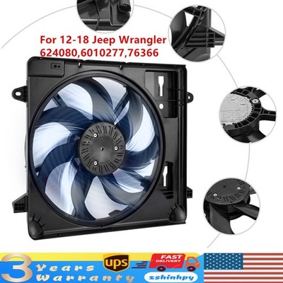 Fits 2012-2018 Jeep Wrangler Electric Radiator Cooling Fan Assembly 624080 New