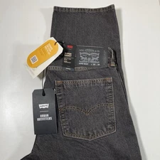 NEW Levi's Super Baggy Jeans 32x34 Black Denim Pants Skateboarding Drawstring
