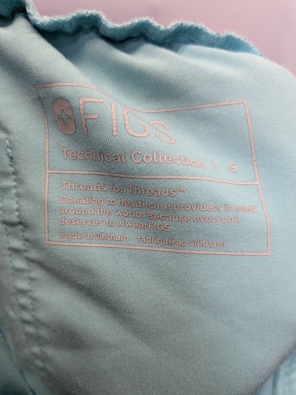 Figs Technical Collection Small Turquoise Scrub P… - image 4