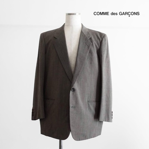 Comme des Garçons, 90s Comme des Garcons Homme Tanaka Om Brown Gray Wool Blazer Jacket M