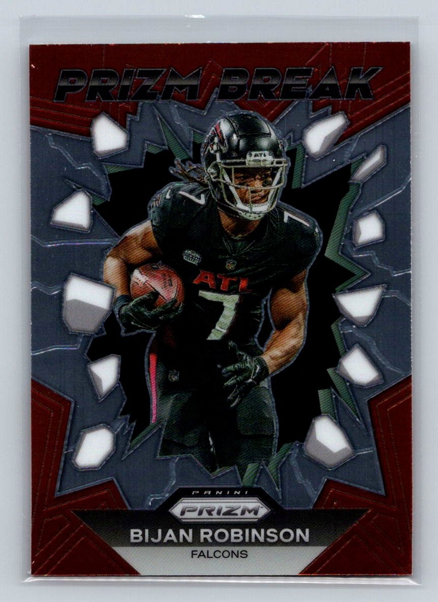 2023 Panini Prizm #PB-8 Bijan Robinson Prizm Break Atlanta Falcons D62