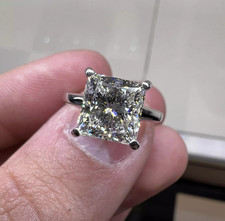 6.00Ct Princess Lab Grown Diamond EF/VS1 Soli...