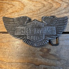 Harley-Davidson Motorcycles Belt Buckle Wings Shield Oden Inc