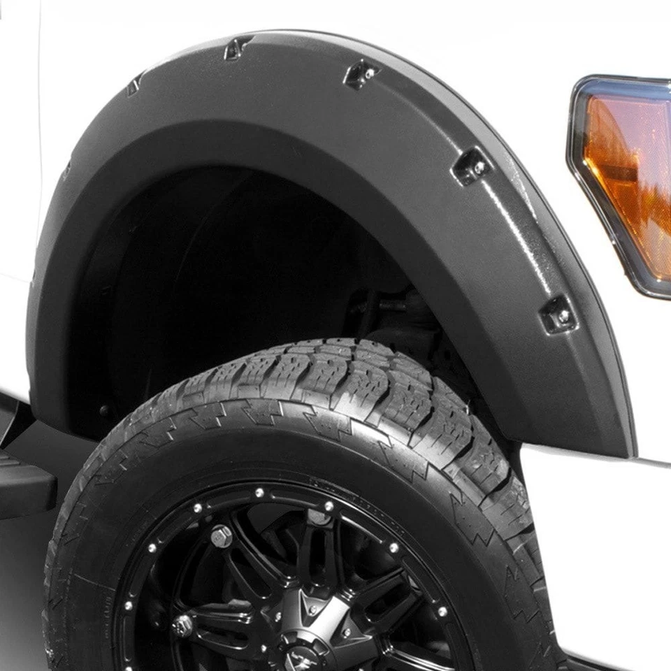 For Ram 2500 19-24 Fender Flares Elite Series RX-Rivet Style Textured Black Foto 2 de 4