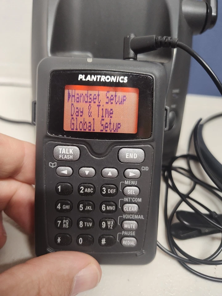 Plantronics CT14 DECT SCHNURLOSES KOPFHÖRER TELEFON MIT HAUPTBASIS UND AC - Bild 4 von 4