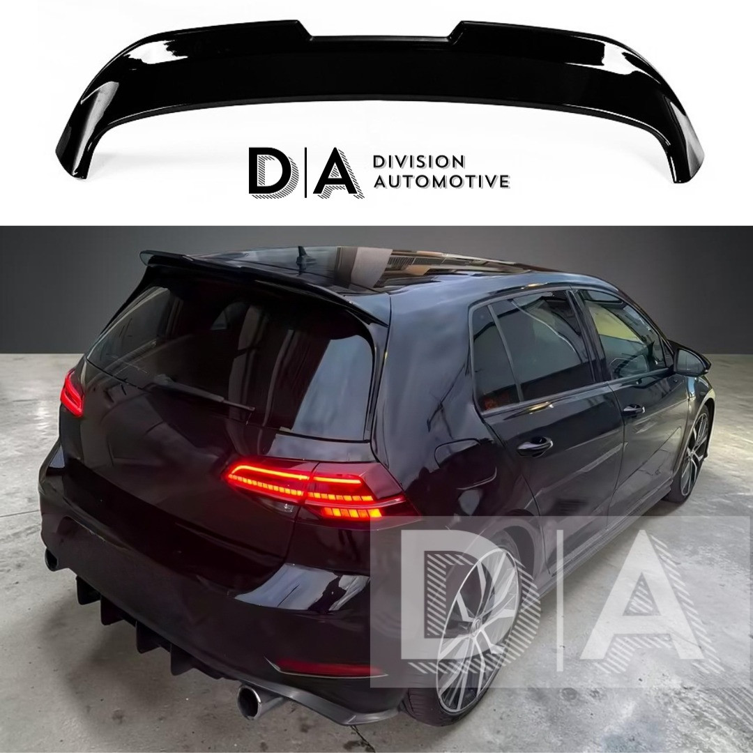 For VW Golf SE TSI TDI OT Style Rear Gloss Black Boot Spoiler MK7 MK7.5 2012-20