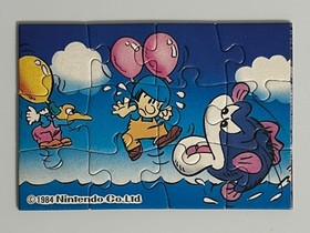 Nintendo Famicom Balloon Fight Menko Card Jigsaw Puzzle Card Case japan