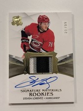 Steven Lorentz 2020-21 Upper Deck The Cup Signature Materials Rookie /99