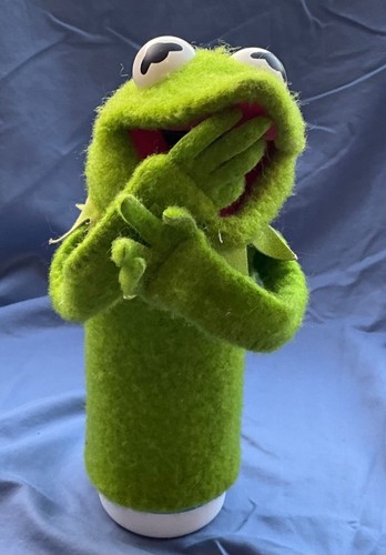 Vintage 1978 Fisher Price 10” Kermit The Frog Plush Jim Henson Muppet Puppet