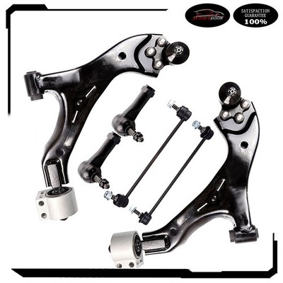 Complete Front Lower Control Arms Sway Bars Tie Rods For Chevy Equinox 2005-2007