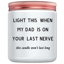 Funny Candle Gift for Dad Lavender Scented Soy Wax Birthday Christmas Novelty