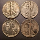 Walking Liberty Half Dollar Group Of 4 1934 PDS Plus a 1933-s Very Nice Group!