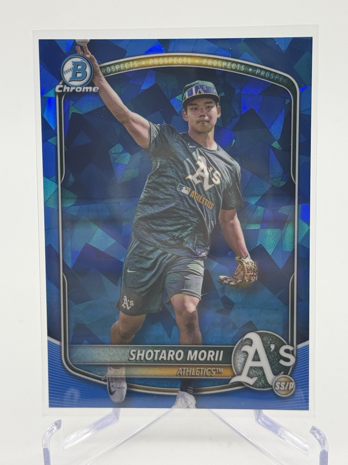 2025 Bowman Chrome Sapphire - SHOTARO MORII - Image Variation (Rare) - A's