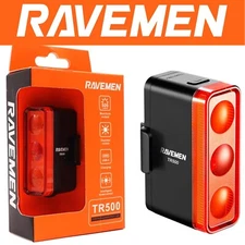 Ravemen TR-500 USB Led Tail Light BRIGHT 500 Lumen Compact Rear Red Bike Light