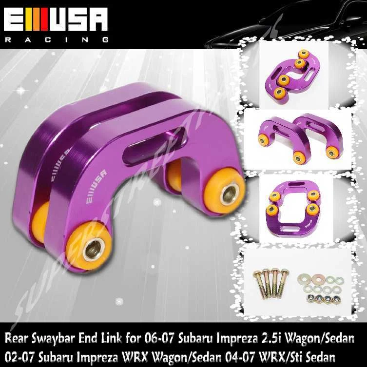 Barra estabilizadora delantera + trasera para Subaru Impreza WRX 2002-2007 vagón/sedán púrpura Foto 2 de 4