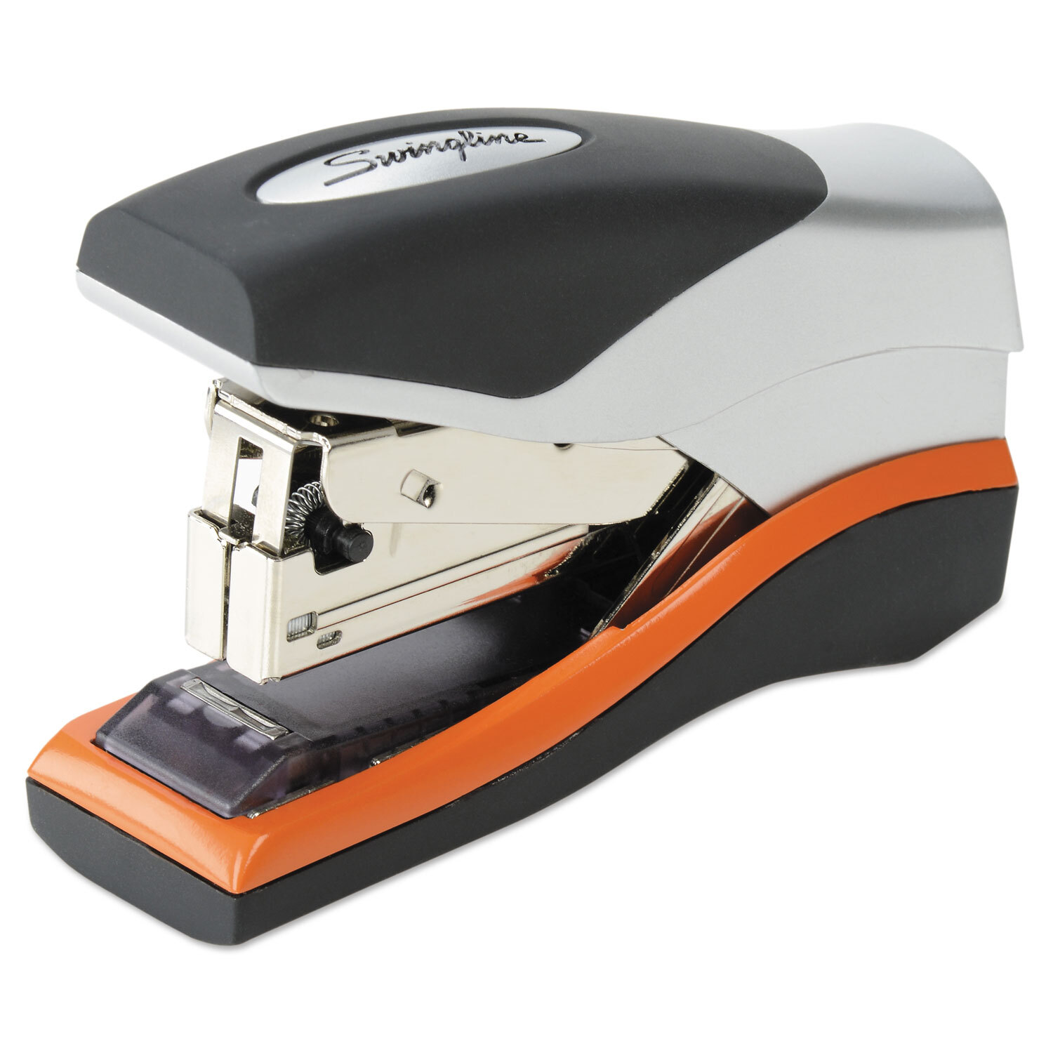 Swingline Optima 40 Compact Stapler with 40-Sheet Capacity in Black and Silver Design-image